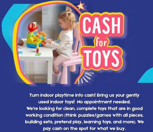 Sell us your toys!